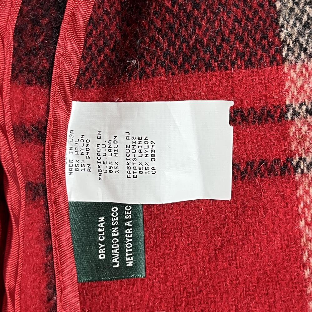 Ralph Lauren Mackinaw Wool Plaid Coat Hunting Country Jacket Made In USA Outdoor - Picture 3 of 9